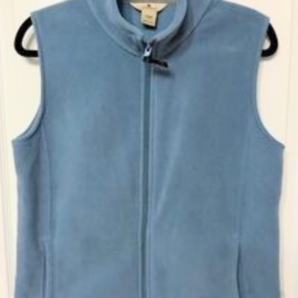 Woolrich Women's Sky Blue Fleece Vest